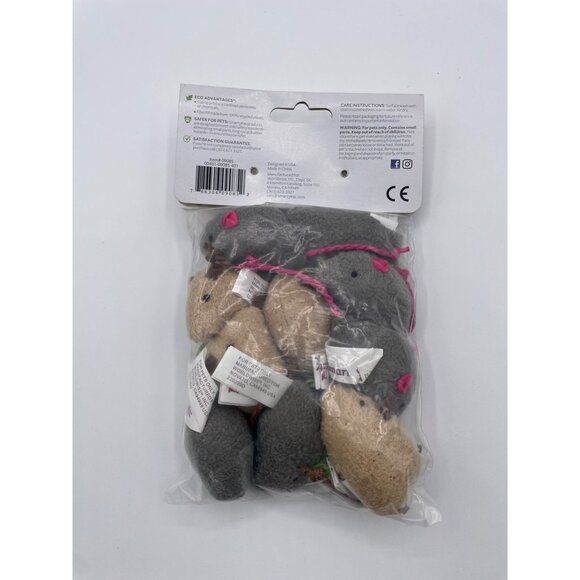 Smarty Kat Catnip Mouse Toys for Cats 10ct New - Picture 2 of 3